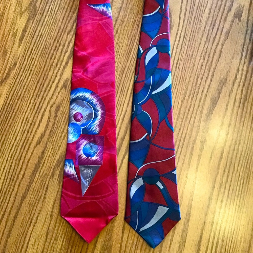 Henry Grethel Vintage Ties Sabatini Italian Silk